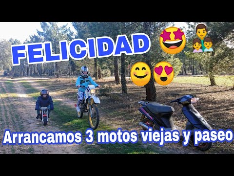 PADRE e HIJOS en 3 MOTOS | Arrancamos MOTO ZOMBIE Minimoto Y DERBI FDS. LA FELICIDAD EXISTE!