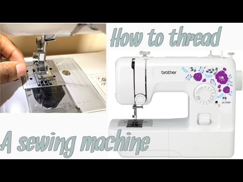 How to thread a sewing machine || BROTHER JA1400 || Beginners