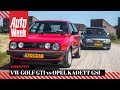 Volkswagen Golf II GTI vs Opel Kadett GSi - Classics dubbeltest - English subtitles