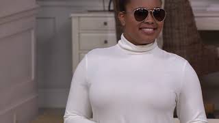 H by Halston Essentials Turtle Neck Long Sleeve Top on QVC