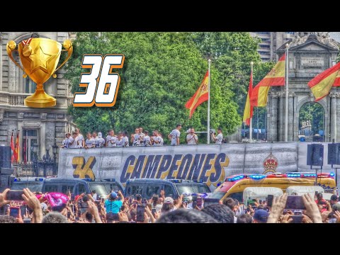 Celebrating the 36th league title 💜 Real Madrid champion 🏆