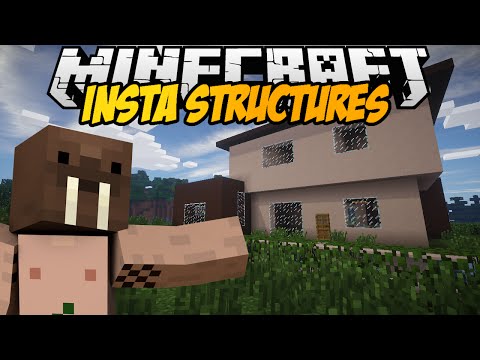 Wertex ツ -  Minecraft mods!  BUILD A HOUSE/CASTLE IN A SECOND?  |  INSTANT STRUCTURES MOD