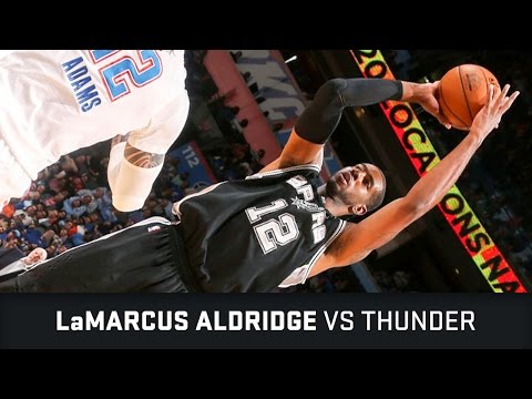 LaMarcus Aldridge Highlights: 17 PTS, 1 AST vs Thunder (09.03.2017)