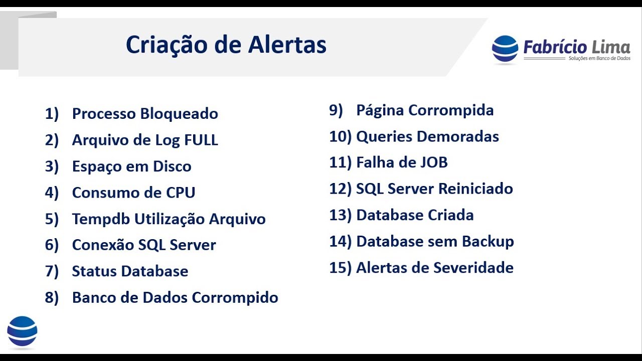 Criando 15 Alertas no SQL Server em apenas 5 minutos