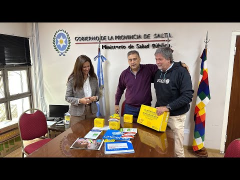 Salud Pública recibió de UNICEF 200 mil sobre de sales de rehidratación oral