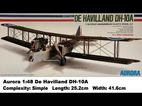 Aurora 1:48 De Havilland DH-10A Kit Review
