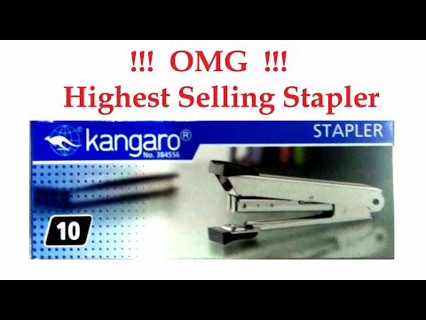 Silver kangaro no.10 y2 stapler pack with staple pins, for o...