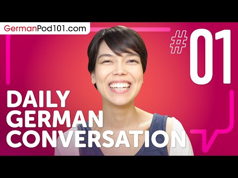 learn about verb conjugation in a formal conversation in German Daily German Conversations 01