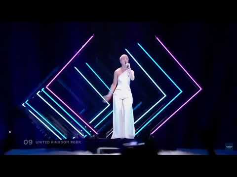 United Kingdom Stage Invasion | Man dragged off stage! | Eurovision 2018 | GBR | 9 | Storm | SuRie