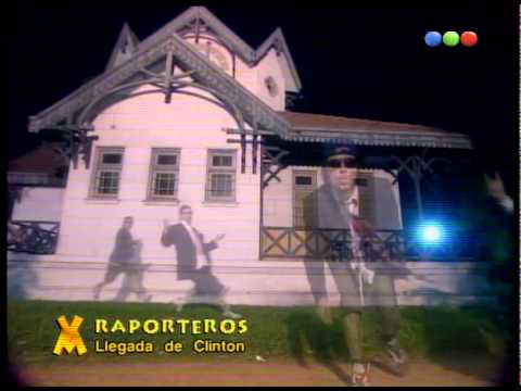 Los Raporteros cantan sobre la Llegada de Clinton - Videomatch 97