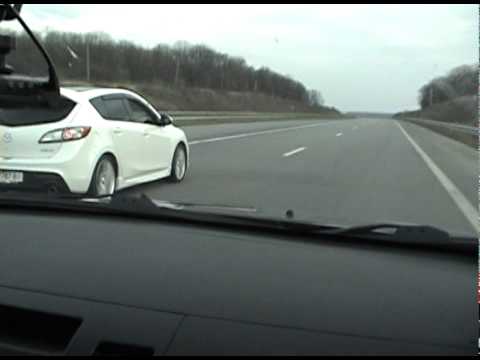 Mitsu Ralliart stock vs Mazda 3 MPS stock