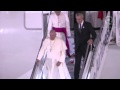 Pope Francis arrives in the Philippines - YouTube