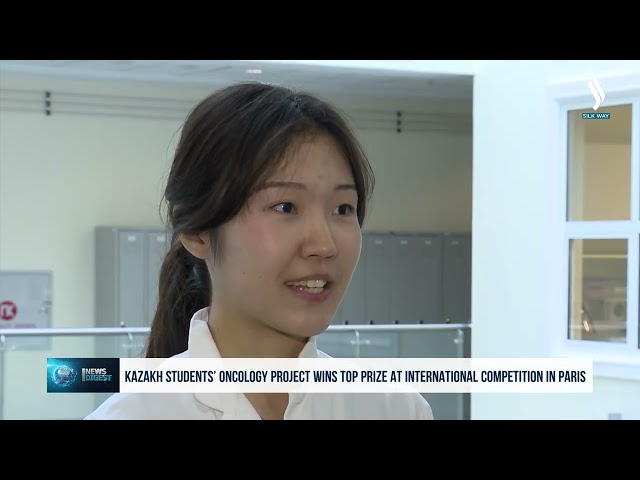 Kazakh students’ oncology project wins top prize at international competition in Paris