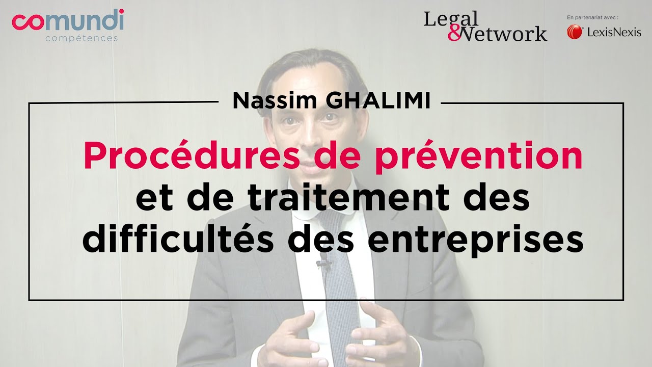 Procédures de prévention et de traitement des difficultés des entreprises