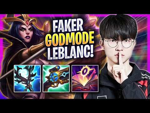 FAKER LITERALLY GOD MODE WITH LEBLANC! - T1 Faker Plays Leblanc MID vs Taliyah! | Season 2024