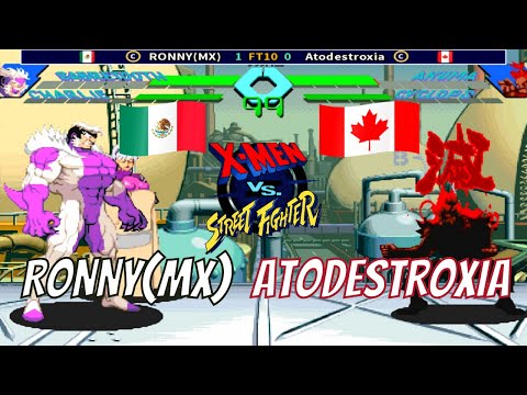 X-Men vs Street Fighter - RONNY(MX) (MEX) VS (CAN) Atodestroxia  [FT10]