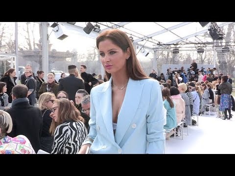 Malika Menard and more Front Row for the Leonard Paris Fashion Show in Paris