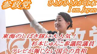 【 参政党 】杉本じゅんこ参議院議員「テレビが報じない国会の真相」街頭演説　　#参政党 #杉本じゅんこ  #参議院議員