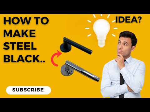 how to make steel black without paint | Blackening Steel Easy