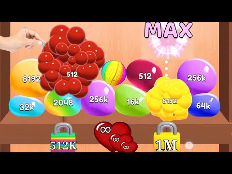 Jelly 2048 | highest merge Blob Merge 3d puzzle 🧩 in jelly 2048 tiles New update part #25 #jelly2048