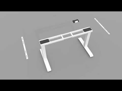 AOKE FLEX PLUS (JOY) Bluetooth (белый, Европа) - 2-х моторный программируемый cтол с электрорегулировкой высоты - фото 1 - id-p2623471292