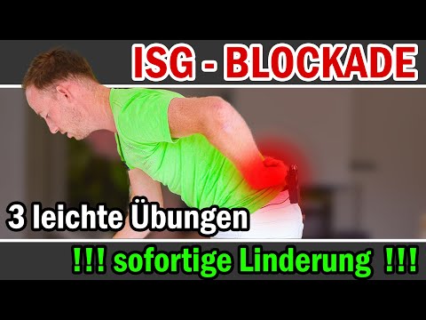 ISG Blockade, wer kennt das nicht? Mit 3 Übungen bist Du schmerzfrei!
