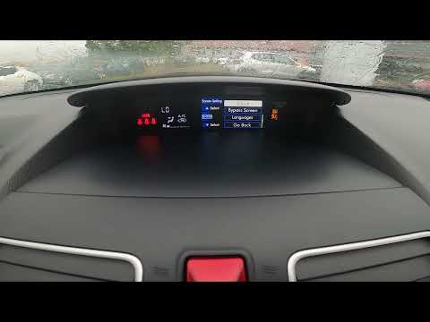 How to Manage Top Screen in Subaru XV ( 2012 - 2017 )