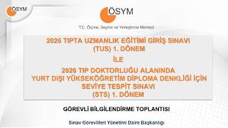 2026 TUS VE STS Görevli Eğitim Sunumu