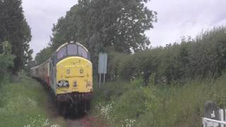 preview picture of video 'Newly Restored Transrail 37250 arrives at Finghall'