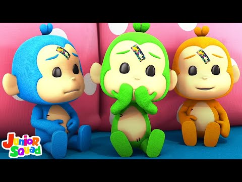 Pięć Małych Małpek + Bardziej Wiersz Przedszkolny Dla Dzieci