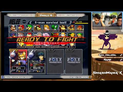 Smashmania X Singles Beerwaffle (Fox) vs. MetalSky (Marth) Pools Wave B