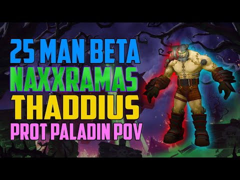 25 Man Thaddius Prot Paladin POV - WotLK Classic Beta