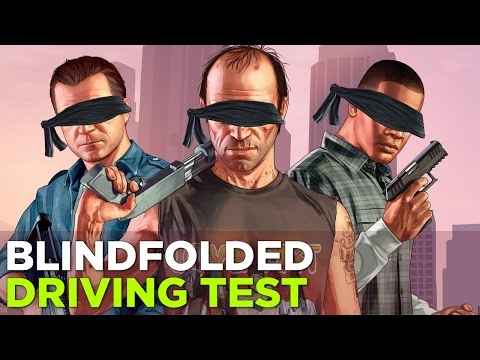 GTA 5 while blindfolded is HARD (w/ Simone and Russ)