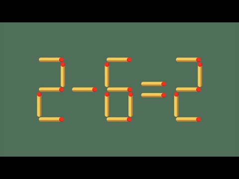 Match stick puzzle | Move 1 Stick To Make Equation Correct #18