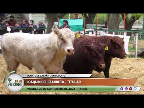 Joaquín Echezarreta - Remate de Cabaña Don Rodolfo - Viernes 22 de septiembre de 2023 - Tandil