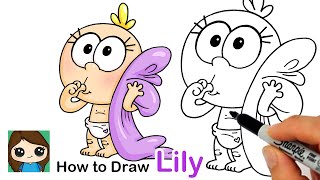 How to Draw Baby Lily 🍼 The Loud House