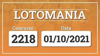 Capa de LOTOMANIA 2218