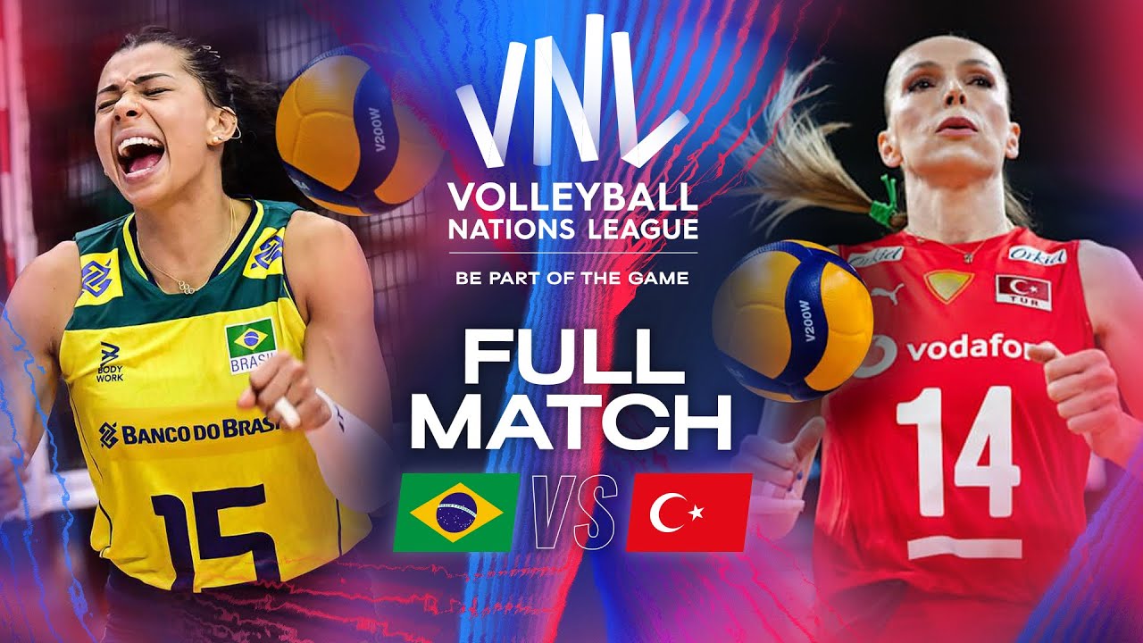 Brazil 🇧🇷 vs. Türkiye 🇹🇷 - VNL 2024 | Full Match - Week 3