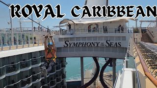 ROYAL CARIBBEAN.  PT #1 BOARDING THE BEAUTIFUL AMAZING SYMPHONY OF THE SEAS 😀 