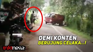 Download lagu KAPOK...! Ugal-Ugalan DEMI KONTEN Berujung Celaka mp3