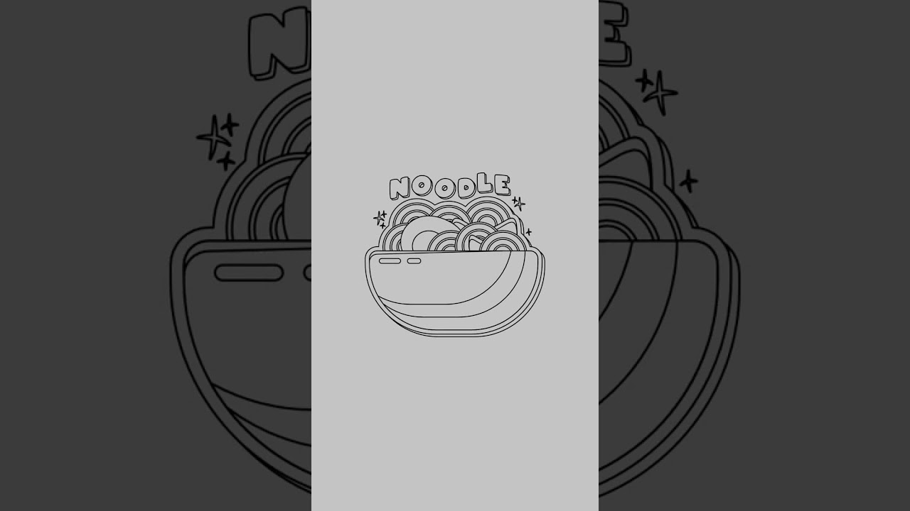 Ramen noodle vector illustration
