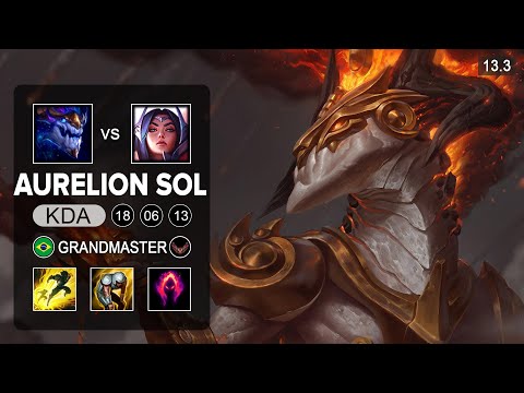 Aurelion Sol vs Irelia MId - BR Grandmaster - Patch 13.3 Season 13