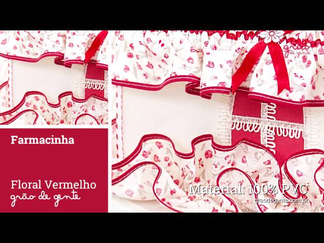 Farmacinha Floral Vermelho | Ref: 57270
