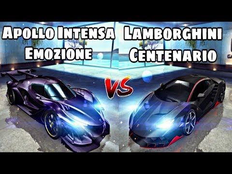 Asphalt 8 - Lamborghini Centenario vs Apollo Intensa Emozione Alps