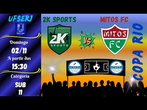 Futsal.TV ao ViVo. SUB 11 - 2K SportS x Mitos - FFSERJ.