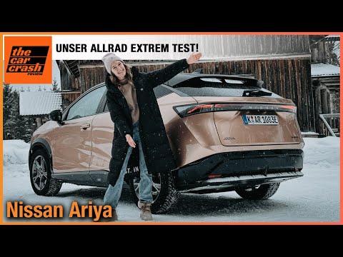 Nissan Ariya im Test (2024) Unser Allrad Extrem Check im Schnee! Fahrbericht | Review | Preis | POV