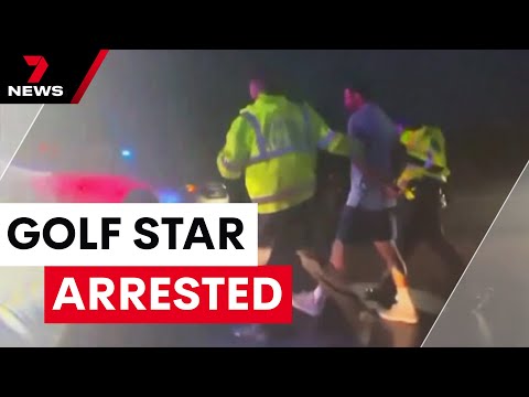 Shocking arrest of golf star Scottie Scheffler | 7 News Australia