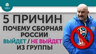 5 ПРИЧИН ПОЧЕМУ Сборная России Выйдет / Не выйдет из группы