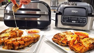 Ninja Foodi Grill VS Ninja Foodi Smart Grill XL | Air Fried BLOOMING EGGPLANT PARMESAN