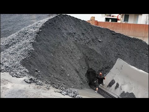 Barge Unloading 4200 Tons Of Phosphate Ore - Relaxing Flow Video - Barge Work Vlog